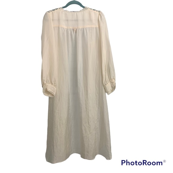 White Rose Katherine Harestad Dressing Robe Size Small - Picture 12 of 12